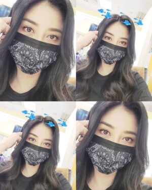 Angel Han Instagram - 還是要乖乖戴口罩喔～