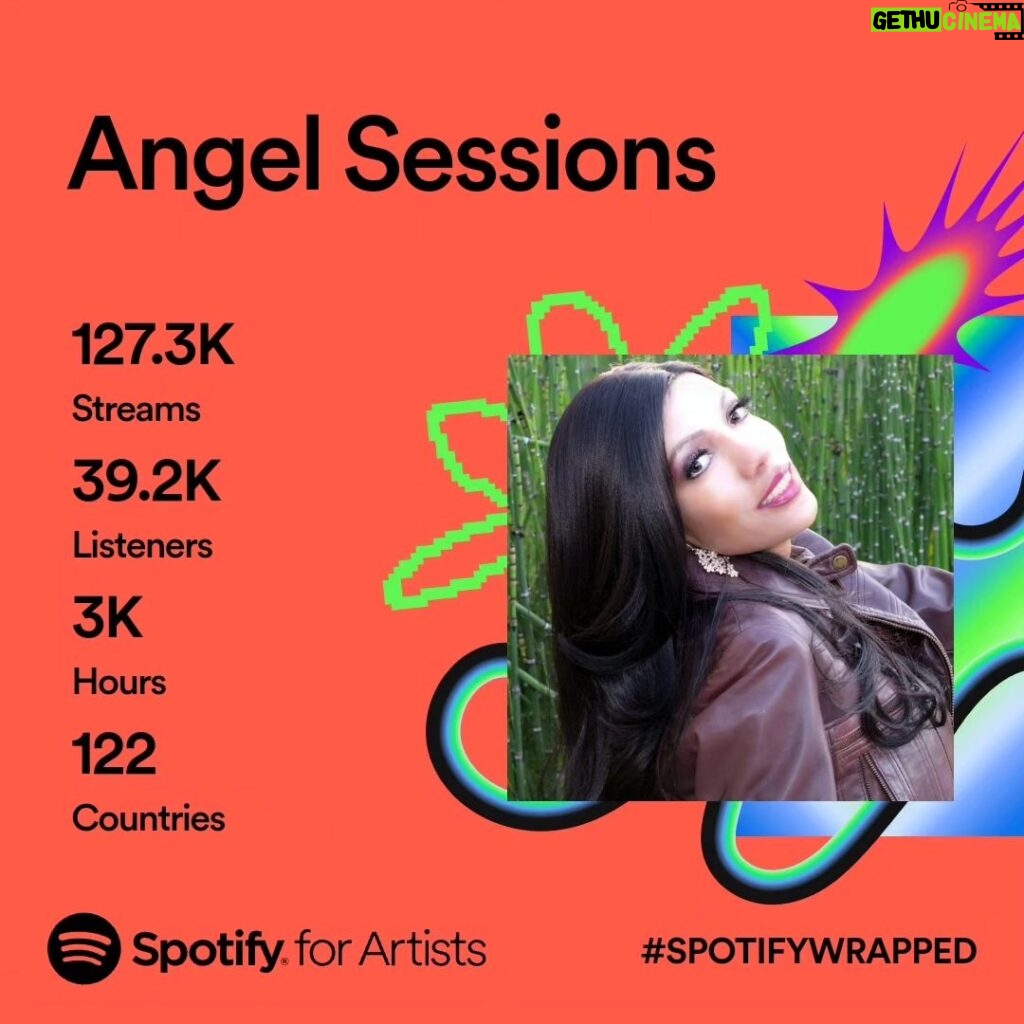Angel Sessions Instagram - Thank you, @spotifyforartists and to all of my wonderful fans and supporters for listening to my music 🎶 🎵 ❤️ You are appreciated! Thank you @spotify #spotify #artistsoninstagram #musicartist 🩵🩵