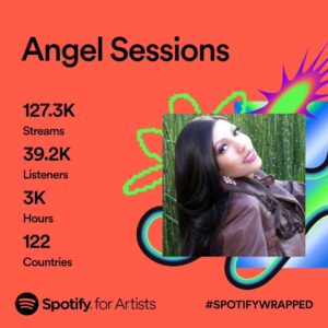 Angel Sessions Instagram - Thank you, @spotifyforartists and to all of my wonderful fans and supporters for listening to my music 🎶 🎵 ❤️ You are appreciated! Thank you @spotify #spotify #artistsoninstagram #musicartist 🩵🩵