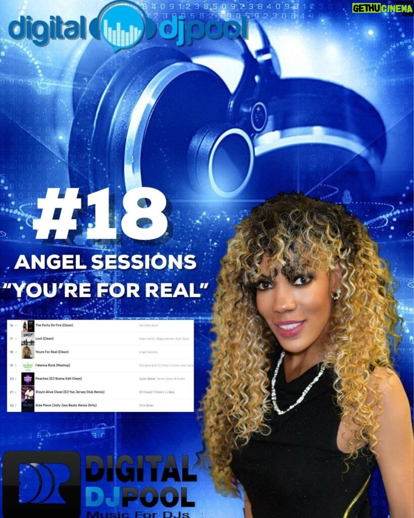 Angel Sessions Instagram - Hey everyone! Shout out to you who supported my music! You're For Real Charts on th DjPool digital Charts at #18 Top 50 Charts! This song is taken from my classic album, Love Ride (Stax/Volt) Records! Flyer by Rodney F Crews Marketing by Angel Sessions Much love to you all🩵