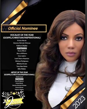 Angel Sessions Instagram - Thank you to @josiemusicawards  for these two nominations, I'm forever grateful! Best Vocalist and Best Artist in Gospel Christian Inspiration category 🩵💙 #nomination #award #AngelSessions