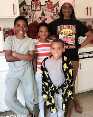 Angel Sessions Instagram - One of the most joy in my life, are my 4 grandkids,  #Mya #Kyren #Keandre #Klyer😘😘😘😘🩵🩵🩷🧡