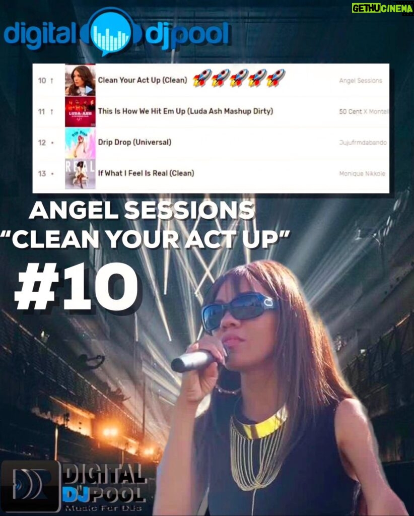 Angel Sessions Instagram - After the success of The Best of Angel Sessions R&B which 18 songs on it went to #1 Best seller and Best New Releases on Amazon... my song Clean Your Act Up Now is #10 on the DjPool digital Charts! #Charts #algorithms #ai #music