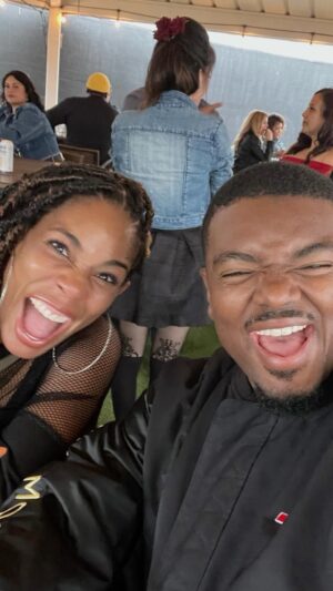 Angela Lewis Instagram - Man, we were jammin’ at @janetjackson concert! @callmejmallory and I showed out. We made the most of date night and it was fun just having a little US time. 💕✨ Thank you Miss Jackson for giving these two tired parents a SHOW