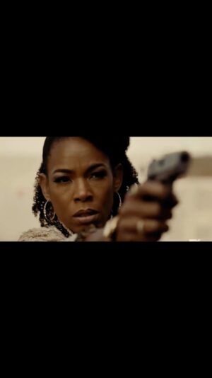 Angela Lewis Instagram - #SnowfallFx Throwback: Fun Fact, my nail kept popping off and flying through the air every time I put my finger on the trigger! Thank goodness we got one good take! 
💅🏾 😅🤣🤦🏽‍♀️🤣