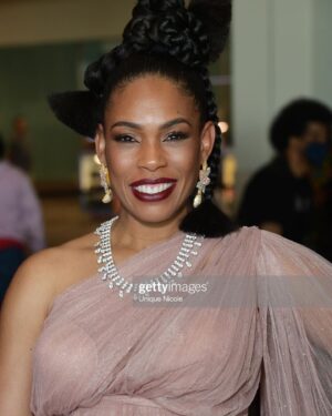 Angela Lewis Instagram - Just sharing lewks from my @paffnow honor. An amazing day! It takes a village 🙌🏾✨🥰

DRESS|  ANGELIKA JOSEFCZYK @angelikajosefczyk
EARRINGS/ CLUTCH | KAMAL BEVERLY HILLS @kamalbeverlyhills
HAND CHAIN | MANSHAA THE 
DESIGNER STUDIO @manshaaobsession 
NECKLACE | ANNA ZUCKERMAN @annazuckerman
HEELS| JIMMY CHOO @jimmychoo

STYLIST | AMBIKA SANJANA @styledbyambika
TAILOR| DARIA @mrsjun.linen
STYLIST ASSISTANT|
MYKE LUND @mykelund
DYLAN PEFFER @dylanpeff23

HAIR| @itsraela
MAKEUP| @shannonpezzetta