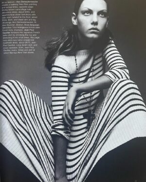 Angela Lindvall Instagram - RIP 🙏🏻 @patrickdemarchelier 
One of the greatest photographers of our times!
I’m so grateful and honored to have worked with you on so many amazing projects. This was one of my first for @harpersbazaarus styled by @themelanieward in Paris