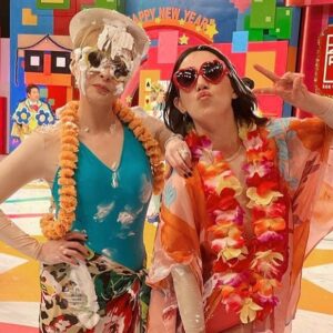 Angela Tong Instagram - Happy times on 開心無敵獎門人！So much fun! #TVB #bringsbackmemories #beachpartyteam #出TRIP！#alyssakassidy