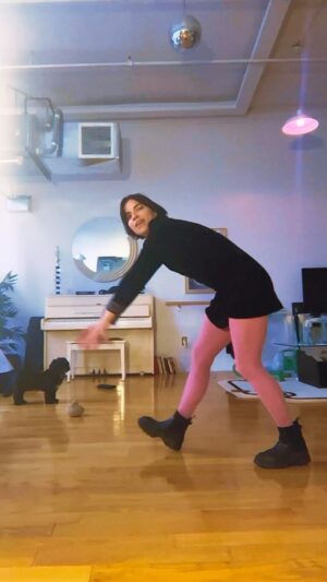 Angela Trimbur Instagram - first time dancing to this banger that won’t leave my head will prob upload a new one everyday brb