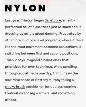 Angela Trimbur Instagram - @nylonmag Balletcore Recital write up🌹🥀
Next Balletcore class is this Sunday at Martha Graham sign up now on my dance website as we work toward the next one! @angelatrimburdance 

Written by and photos by: @itslikegeorgebutwithanie