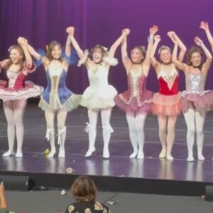 Angela Trimbur Instagram - The @angelatrimburdance Balletcore Recital was one of the best nights of our lives and was everything I dreamt it could be and more. I wanted it to feel like we’re in the classic ballet movies we all love.  Everyone showed up and played their parts: the dancers being prima ballerinas (in our playful anti perfection don’t take yourself too seriously kind of way )…Miss Angela and her flawless French accent jk…and the wildly supportive fans. The families and chosen families (some flew in for it and surprised them!) and even people you may not have even guessed would show up for you but did…were all encouraged to celebrate their bold ballerina loudly, scream their names at any point and throw roses and give bouquets after each routine.  Everyone there that night came CORRECT. It felt like a sports game truly. But extra sentimental. 

All the dancers were people who had a complicated relationship with dance like felt they couldnt anymore or haven’t since they were 6 or felt they shouldn’t ever and they all worked their asses off and bonded deep. We went from people who knew maybe one other person kinda- to each others new RideOrDies tbh it’s true it seems. 

80 dancers. 730 friends n family attendees. 2946627838474 feelings 1 night wow I wish at least 2 ugh. Next time.