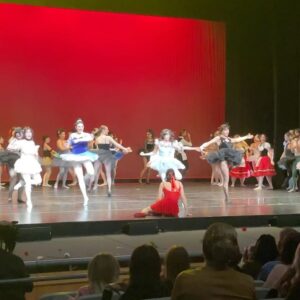 Angela Trimbur Instagram - The @angelatrimburdance Balletcore Recital was one of the best nights of our lives and was everything I dreamt it could be and more. I wanted it to feel like we’re in the classic ballet movies we all love.  Everyone showed up and played their parts: the dancers being prima ballerinas (in our playful anti perfection don’t take yourself too seriously kind of way )…Miss Angela and her flawless French accent jk…and the wildly supportive fans. The families and chosen families (some flew in for it and surprised them!) and even people you may not have even guessed would show up for you but did…were all encouraged to celebrate their bold ballerina loudly, scream their names at any point and throw roses and give bouquets after each routine.  Everyone there that night came CORRECT. It felt like a sports game truly. But extra sentimental. 

All the dancers were people who had a complicated relationship with dance like felt they couldnt anymore or haven’t since they were 6 or felt they shouldn’t ever and they all worked their asses off and bonded deep. We went from people who knew maybe one other person kinda- to each others new RideOrDies tbh it’s true it seems. 

80 dancers. 730 friends n family attendees. 2946627838474 feelings 1 night wow I wish at least 2 ugh. Next time.
