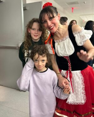 Angela Trimbur Instagram - The @angelatrimburdance Balletcore Recital was one of the best nights of our lives and was everything I dreamt it could be and more. I wanted it to feel like we’re in the classic ballet movies we all love.  Everyone showed up and played their parts: the dancers being prima ballerinas (in our playful anti perfection don’t take yourself too seriously kind of way )…Miss Angela and her flawless French accent jk…and the wildly supportive fans. The families and chosen families (some flew in for it and surprised them!) and even people you may not have even guessed would show up for you but did…were all encouraged to celebrate their bold ballerina loudly, scream their names at any point and throw roses and give bouquets after each routine.  Everyone there that night came CORRECT. It felt like a sports game truly. But extra sentimental. 

All the dancers were people who had a complicated relationship with dance like felt they couldnt anymore or haven’t since they were 6 or felt they shouldn’t ever and they all worked their asses off and bonded deep. We went from people who knew maybe one other person kinda- to each others new RideOrDies tbh it’s true it seems. 

80 dancers. 730 friends n family attendees. 2946627838474 feelings 1 night wow I wish at least 2 ugh. Next time.