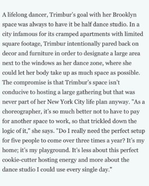 Angela Trimbur Instagram - Moved to NY with 3k in the bank and a determined plan to create a whole new life and home and become a dance teacher and get this sexy 80s dream loft i envisioned and then it was featured in @dwellmagazine so now it’s imortalized and now I can move jk but not really bc I do think I wanna be closer to nature now

written by: @jinniesunlee 
photography by: @sashafoto 
For @dwellmagazine