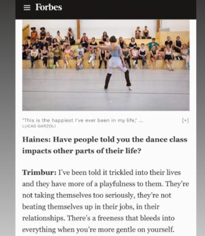 Angela Trimbur Instagram - @forbes magazine write up wow I’m a business woman it seems need an 80s briefcase now for my ballet slippers 💼 interview/written by business woman @annarosalie