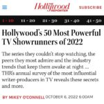 Angela Kang Instagram - Thank you @hollywoodreporter (& @mikeyoconnell @snoodit) 🙏 Truly honored to be on the 2022 list with @scottmgimple, especially on the brink of bringing #TheWalkingDead mothership series to a close. Grateful to all of you out there who helped make the show and all of you who watch. Link in bio for anyone who wants to read the full article!