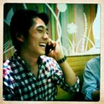 Angela Kang Instagram - Happy birthday @steveyeun! So glad you were born ✨ (Throwback to ATL 2011 - photo’s blurry, 느낌’s good. PS @scottmgimple is that your arm maybe…?) #twdfamily #twd