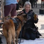 Angela Kang Instagram - Dog Appreciation post for #TWD’s Very Good Boy 🐕🧟 #TheWalkingDead #TWDbts #TWDFamily