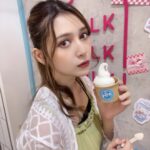 Angela Mei Instagram – ラフォーレでのイベント待機中に
ゆめちゃんとお買い物がてら降りて
ミルクアイス食べた🍨
おいしかったあ