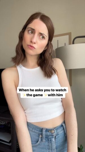 Angela Petruzziello Instagram - …if you need me I’ll be watching Selling Sunset in the next room. 

#comedy #marriedlife #sports