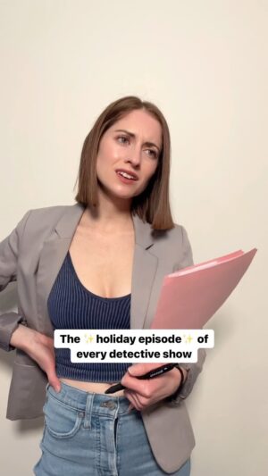 Angela Petruzziello Instagram - She’s too tough for Xmas. 

#comedy #comedyskit #skit #detective #detectives #actor #acting 

Mickelson voice by @randyramosjr
