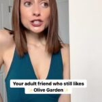 Angela Petruzziello Instagram - Honestly not sure why Olive Garden doesn’t ask me to write their ads…it’s confounding, really. #olivegarden #comedyskit