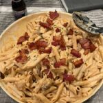 Angela Petruzziello Instagram - happy new year from me, leo, and the pasta dish we made last night.