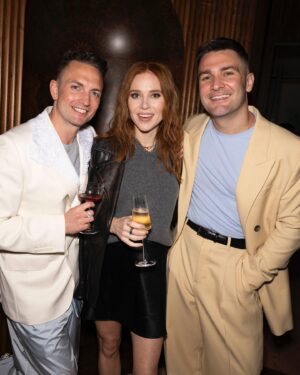 Angela Scanlon Instagram - Little bit of life lately 
1. Celebrating my best pals @bosstudio @chimeraforeva on their delicious new book @rizzolibooks 
2. The crew… 
3. I call this “I’ve just done a 15 hour shoot but what would Sienna do?!”
4. The chicest box of cake 
5. Hands full literally & figuratively 
6. Back with The Gu @farmacyuk & an impromptu nosebleed 
7. What’s commonly referred to as transitional dressing 
8. Morning market tradition
9. Homemade apple cake @mariaosulli 
10. Last day of half term- a chaotic “Crafternoon”.