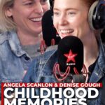 Angela Scanlon Instagram - POV: Growing up in the 1980s ⭐️ Angela Scanlon and actress Denise Gough reminisce on a childhood craze! @angelascanlon @denisegough1 #VirginRadioUK
