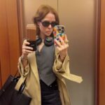 Angela Scanlon Instagram - The Unexpected Red Theory! It’s a thing apparently & sublimely or otherwise it’s been sticky. 1. A shiny red car I dream of and bag with charms 2. @myfrkl Pixelated heart 3. A red den 4. @tonygreen_illustration 🤠 cowboy hat (currently framing with red bobbles) 5. Old sunnies @maxandco (scrunchie @wearetbco ) 6. Dorothy shoes 7. @virginradiouk lift and Latin toes 8. Red fringe 👀 9. Red dots @14_day_manicure @secretspauk 10. Woman with travel blender Is it a thing?!