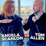 Angela Scanlon Instagram - Is this how you're supposed to do it? 😂 Listen to Angela Scanlon on Virgin Radio every weekend from 7am and stick around for Tom Allen on Sundays from 10am 📻 @angelascanlon @tomindeed #angelascanlon #tomallen #bluemonday #neworder #virginradiouk