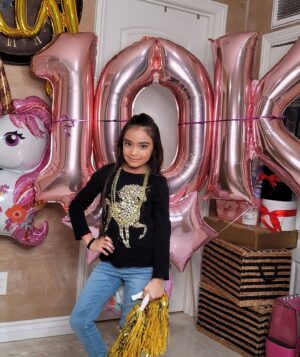 Angelee Vera Instagram - I am super excited 😄 to announce one of my milestones. 10k followers! This wouldn't be possible without all your love and support! 
.
.
Please stay tuned, I will be having a giveaway to continue celebrating my milestone..
.
#milestone #actress #10kfollowers #instakids #instagood #dharmannactors #blessed #youngactress #film #theater #commercial #voiceover #childofgod #angeleemerikvera #AMV