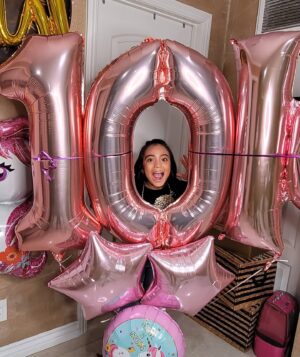 Angelee Vera Instagram - I am super excited 😄 to announce one of my milestones. 10k followers! This wouldn't be possible without all your love and support! 
.
.
Please stay tuned, I will be having a giveaway to continue celebrating my milestone..
.
#milestone #actress #10kfollowers #instakids #instagood #dharmannactors #blessed #youngactress #film #theater #commercial #voiceover #childofgod #angeleemerikvera #AMV