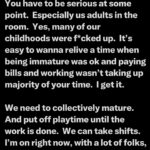 Angelica Ross Instagram - When I was young my parents would make us do our homework before we could play. So many folks online never had that and it shows. All some of y’all want do is joke, dance, get high, watch porn, and covet other peoples lives on social media. Listen everything in moderation, BUT… You have to be serious at some point. Especially us adults in the room. Yes, many of our childhoods were f*cked up. It’s easy to wanna relive a time when being immature was ok and paying bills and working wasn’t taking up majority of your time. I get it. We need to collectively mature. And put off playtime until the work is done. We can take shifts. I’m on right now, with a lot of folks, but we could use some more help. #ceasefirenow #freecongo🇨🇩 #freepalestine #tigrayfamine #genocidejoe #yemen #warcriminal #istandwithpalestine #istandwithsouthafrica #vote #democracy #unitednations #HumanRights #NMRK #WorldPeace