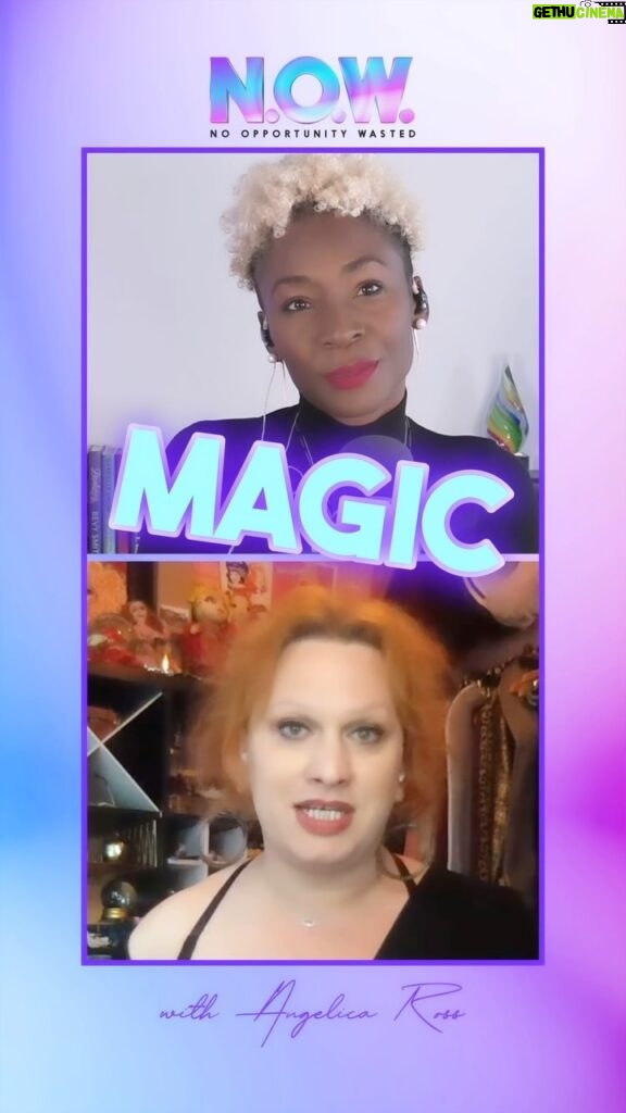 Angelica Ross Instagram - “To believe in magic is a choice” @thejinkx “My belief when it comes to faith, spirituality, religion, whatever you define it as, is just as long as you chose it for yourself. You know, we’re having all this talk about things being imposed on kids and it’s finally starting to dawn on people. You know what gets imposed on kids without a word being said about it? Religion. Dogma. Something that could define the rest of your life. For real. So I’m just like, choose it for yourself and realize that everyone else gets to choose theirs for themselves too. But for me, everything comes down to rituals I do, you know, and I like to look at everything from a scientific point of view and then if I was looking at it from a magical or spiritual point of view, what would it be? And then I kind of like marry the two. And I always say that like to believe in magic is a choice, you know, I know how things scientifically work, but I also know that it makes me feel good to light incense and to say a little morning spell or whatever the ritual may be. And so it’s like when I thought about my Catholic upbringing and all of the things that made my family cry and feel guilty and ashamed to go to church was like the stuff at the church, but all of the stuff that we did at home, that was the way we empowered ourselves. And I was like, oh, that’s witchcraft. Like if I strip away the Catholicism, I was actually raised by witches. Once I realized that, I was like, oh, it doesn’t matter what it is. It just needs to be something that is part of the solution and not part of the problem. So for me, it’s all about rituals, daily rituals and making sure that I meet my daily needs so that I’m bringing my best to what I have to do that day. “ “listen, you just got a spiritual lesson from Jinx Monsoon. Not only can she do drag, turn a joke, but she can also lead your spirit to a better place.” @nowangelicapodcast