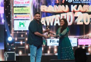 Angelina Lysen Instagram - Deeply honored to receive this award.  Grateful for everyone who helped me to achieve this. Ramu kariat award 2023😍