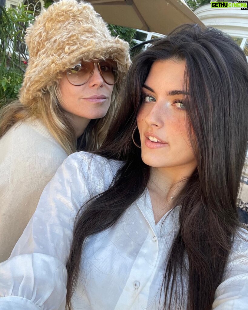 Angelina Jordan Instagram - Blessing to have such a beautiful kind hearted and one of the most powerful women in my life, who I love @heidiklum ❤️