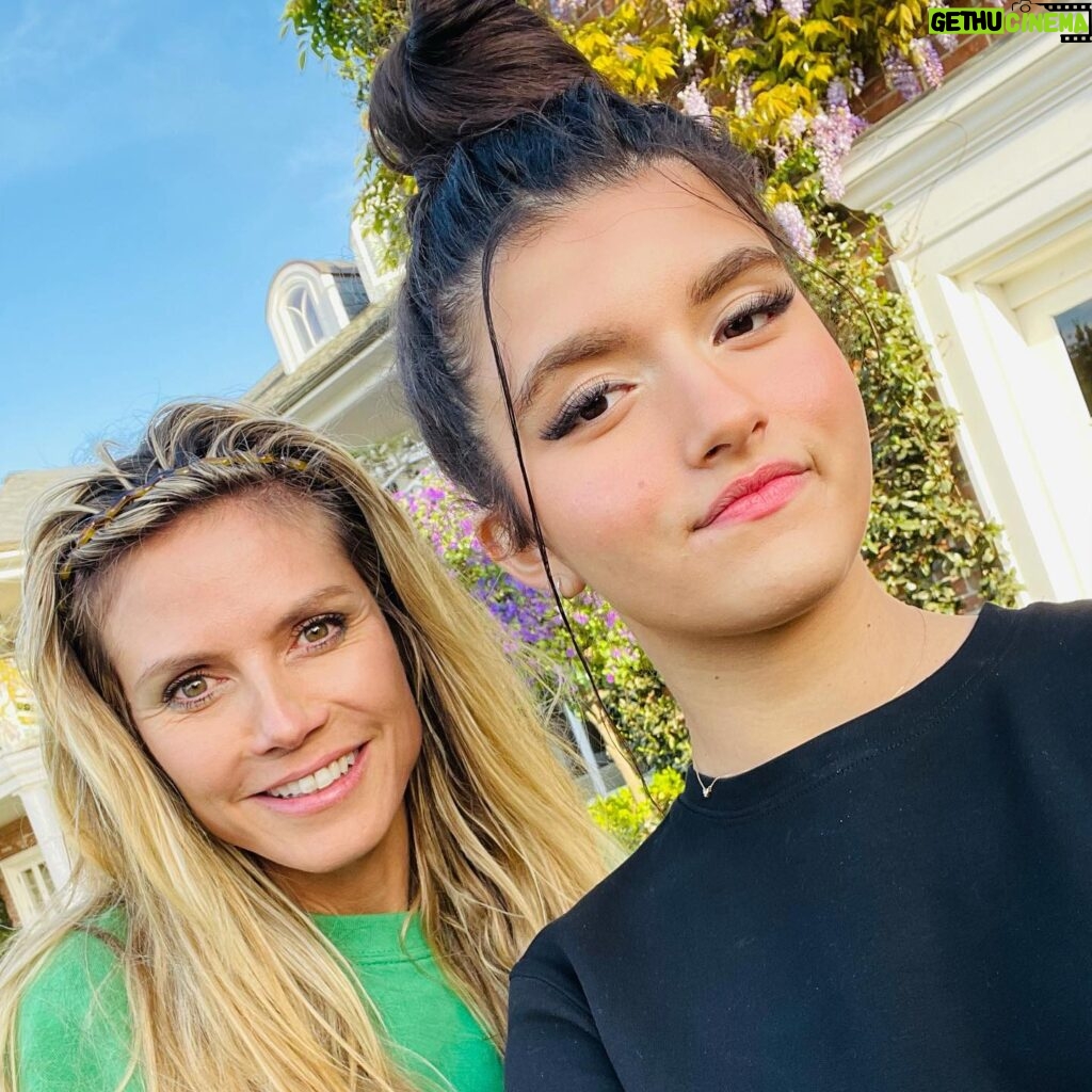 Angelina Jordan Instagram - It was such a beautiful day with you @heidiklum I can’t thank you enough for all the love that you have been given me❤️I love you very very much❤️