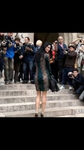 Angie Harmon Instagram - I miss Paris, I miss France …. Yes, I’m wearing underpants. 😂🤷🏻‍♀️😂 #blessed #grateful #momhumor #fashion @stellamccartney #tbt