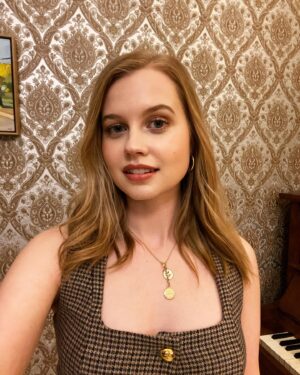 Angourie Rice Instagram - tonight on @theprojecttv! 

styling: @bennett_abby 
hair   makeup: @xs.rose 
top   skirt: @par___moi 
jacket   boots: @scanlantheodore