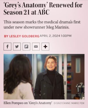 Aniela Gumbs Instagram - Letttts go Season 21 @shondarhimes @ellenpompeo #bestshowontv #season21 Excited for what’s next…..(Zola needs a boyfriend)… #greyanatomy @greysabc @shondaland congratulations @megtmarinis 😍#ilke #comment #follow #love