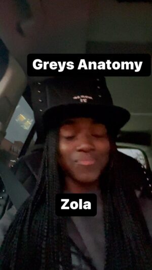 Aniela Gumbs Instagram - You better be watching #greysanatomy on Thursday! I will I mean I might I will let you know… #weback @greysabc @shondarhimes #zola #merskid #anielagumbs #blackhistorymonth #like #comment #follow #love