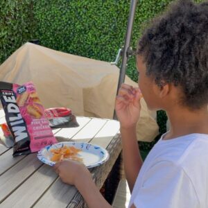 Aniela Gumbs Instagram - Snack time These are my favorite chips 10g of protein Real Chicken chips @wildechips  #LoveTheseChips #chickenchips  #buy #wildechips #greysabc #greysanatomy #zola #anielagumbs #somuchhomework #missedgreysonthursday #snack #fun #fitness #fit #protein like #follow #comment #grateful #love