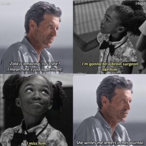 Aniela Gumbs Instagram - Happy Belated Fathers Day @patrickdempsey #McDreamyskid #zola #anielagumbs #greysanatomy #lovetoact #fathersday2021 @greysabc