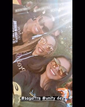 Anika C. McFall Instagram - #SAGAFTRA #UNITY #DAY Hold tight my People We Are In It To Win It ‼️🦾 
#BENDINGCORNERSWITHANIKA

The turn out today at Disney restored me! It meant so much to pound the pavement in solidarity with my fellow @sagaftra #Union squad and esp running into my frontline peeps sweetheart_24_ @ebonynmayo @diandralyle @alimiballard @dioryummyfactor @ciscoreyes @derrexbrady @pagekennedy @officialtanjareen @queenajima @theratoya @torikostic S/O to @anthonymbertram for lending his time & craft to barber to masses💈 
Marvin Gaye playing over the DJ’s speakers unified us All 🎶

#sagaftrastrong #sagaftrastrike #anikamcfall #multi #award #winning #actress #producer #writer #muse #funnygirl #freespirit #blowkissesandthrowglitter #givegoodface #finerwomanhood #catchonorcatchup