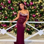 Anika Noni Rose Instagram - Hope your holiday season has been Merry Bright And more than a little fun! With love from your “sugar rum fairy”. 💋 Fab frock(bunched from dancing💃🏽): @oscardelarenta Face: @meccadickerson Hair: @theglamdiaryy Styled by: @jasonrembert Asst: @kirstenmcgovern Jewels: @nadrijewelry #Motown #DukeEllington #CenterTheatreGroup #oscarDeLaRenta #Plum #sugarplum