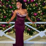 Anika Noni Rose Instagram - Hope your holiday season has been Merry Bright And more than a little fun! With love from your “sugar rum fairy”. 💋 Fab frock(bunched from dancing💃🏽): @oscardelarenta Face: @meccadickerson Hair: @theglamdiaryy Styled by: @jasonrembert Asst: @kirstenmcgovern Jewels: @nadrijewelry #Motown #DukeEllington #CenterTheatreGroup #oscarDeLaRenta #Plum #sugarplum