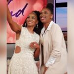 Anika Noni Rose Instagram - Finally downloaded both the pics and the moment. What a joy to sit and talk with my friend after so long. First the joy, then the settled pics. And NO, that’s not hair under my arm (but what if it was?!) just a shadow. What a gift to have this time with you, @iamjhud. A complete joy. Face @meccadickerson Hair @theglamdiaryy Dress: @_aje_ Earrings: @jenniferfisherjewelry Shoes: @femme_la Rings: @nadrijewelry Styled: @jasonrembert Asst @ww.ilt First and last are my faves. More pics to come. #jenniferhudsonshow #Dreamgirls #Effie #Lorrell #JenniferHudson #AnikaNoniRose This app will not let me be great! Cutting off heads and legs everywhere.😑