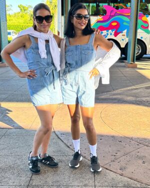 Anila Sajja Instagram - So many things to CELEBRATE 🎉🥳 OUR Anniversary 🧿, Easter🐣weekend, the best Disney VIP tour guide!, & family time …. What a MAGICAL 🪄trip! 🧚‍♀️💫 @kiransajja_md 
.
#anilasajja #contentcreator #waltdisneyworld #epcotflowerandgardenfestival #hollywoodstudios #disneytrip #easterweekend #thesajjafamily #drkiransajjamd #oculofacialplasticsurgeon