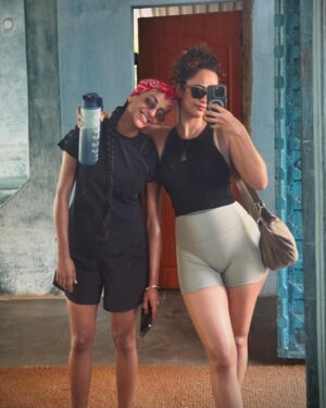 Anjali Sivaraman Instagram - So I went on a 3 day fitness and wellness retreat and I had the most incredible time! For me to wake up at 6 am everyday and work out practically twice a day is not an easy feat. That and eating healthy and clean all the time… is just very hard. But I was able to do it! I pushed myself beyond what I thought I was capable of achieving!! I did an ice plunge for gods sake! I usually tend to stay far FAR away from the cold so for me to do that, I felt so motivated and good about myself. Oh! I also learnt how to surf 😍So thank you @rishonthemove @onthemove.life for creating the space for so many different kinds of people, to come together and achieve what we managed to achieve. And @ruheedosani , I appreciate you so much for taking me along with you and getting me to take health and fitness more seriously ❤️❤️
And as always, Goa, you have my heart ♥️